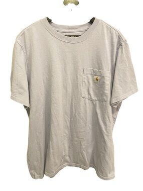 Light Purple Carhartt Pocket T-Shirt Size XXL Loose Fit